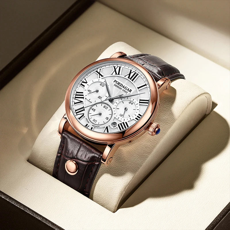 Relógio Masculino Luxuoso - POEDAGAR Classic